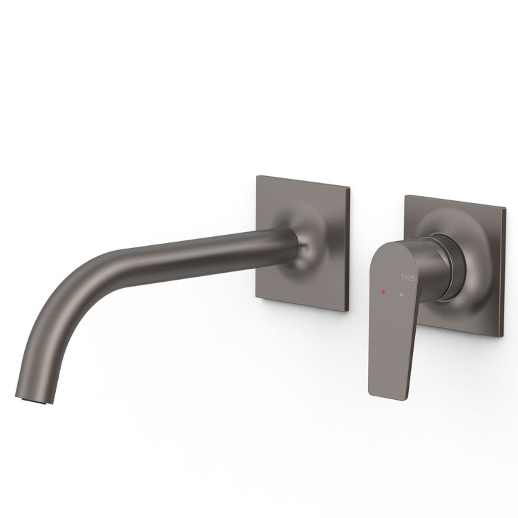 Iebūvējamā izlietnes maisītāja TRES PROJECT dekoratīvā daļa 21.6cm, grafīts, 22130002GR