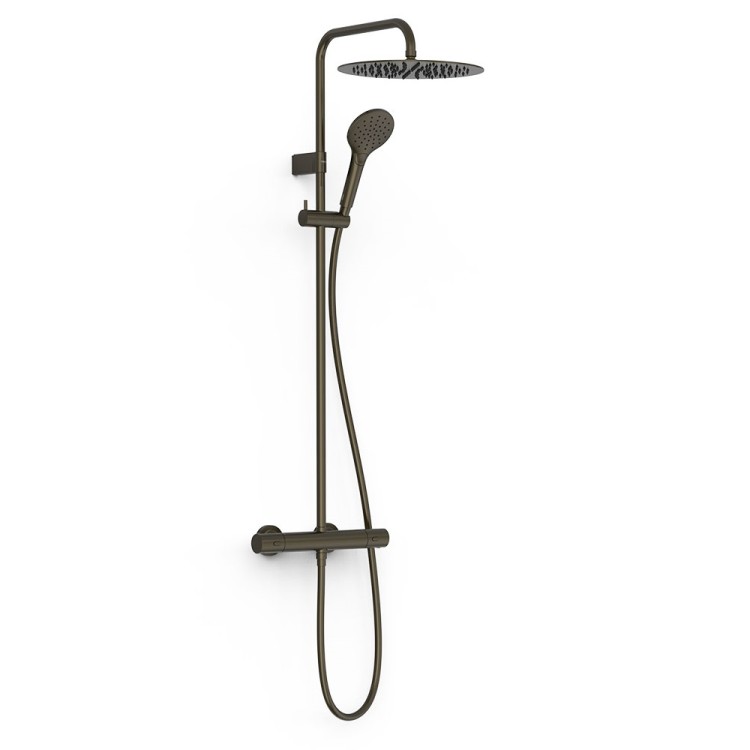 Termostata dušas sistēma TRES OVER-WALL ar stacionāro un rokas dušu, 19039314KMB