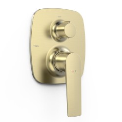 Vannas un dušas iebūvējamā 3-ceļu maisītāja dekoratīvā daļa LOFT TRES, golden cava 22227301CA