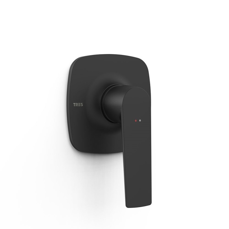 Dušas iebūvējamā maisītāja dekoratīvā daļa LOFT TRES, melns matēts 22227801NM