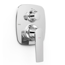 Vannas un dušas iebūvējamā 2-ceļu maisītāja dekoratīvā daļa LOFT TRES, hroms 22228101