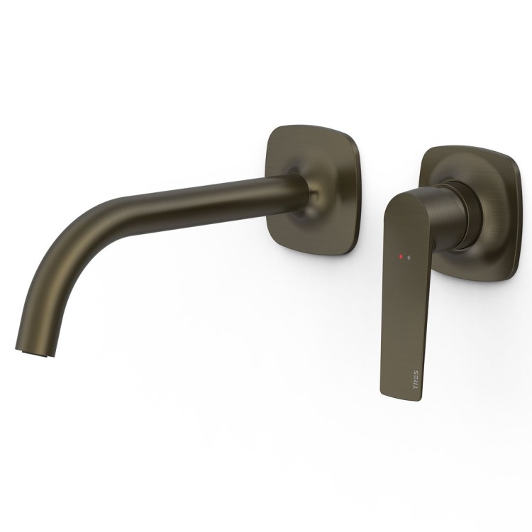 Iebūvējamā izlietnes maisītāja TRES LOFT dekoratīvā daļa 21.6 cm, melna bronza 22230002KMB