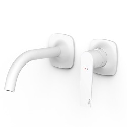 Iebūvējamā izlietnes maisītāja TRES LOFT dekoratīvā daļa 15.6 cm, balta matēta 22230001BM