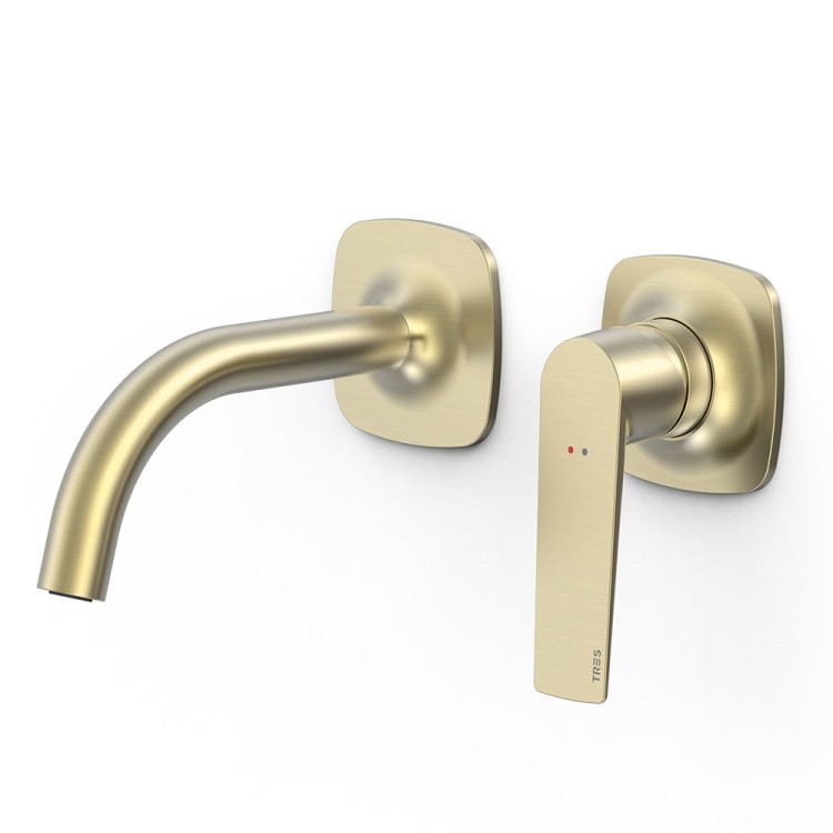 Iebūvējamā izlietnes maisītāja TRES LOFT dekoratīvā daļa 15.6 cm, golden cava 22230001CA