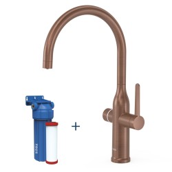 Virtuves izlietnes maisītājs dzeramajam ūdenim TRES Kitchen Dual, volcanic 23045301VO