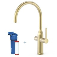 Virtuves izlietnes maisītājs dzeramajam ūdenim TRES Kitchen Dual, volcanic 23045301CA