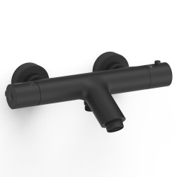 Vannas un dušas termostata maisītājs Tres Base Plus, melns matēts 21617401NM