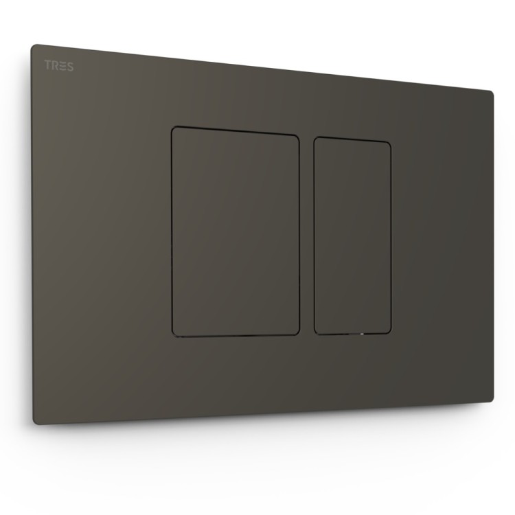 Noskalošanas taustiņš Tres Dual, melna metālika 25429801KM