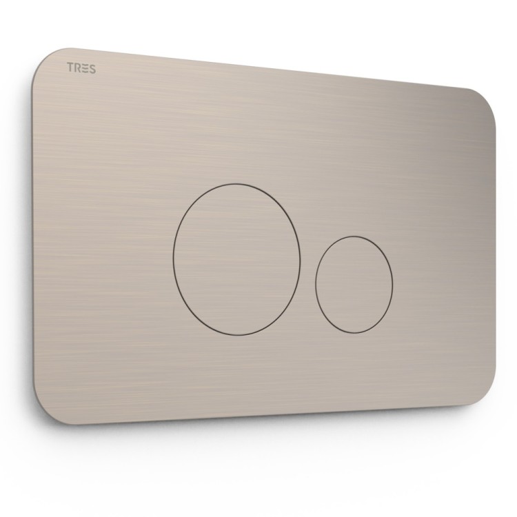 Noskalošanas taustiņš Tres Dual, tērauds 25429802AC