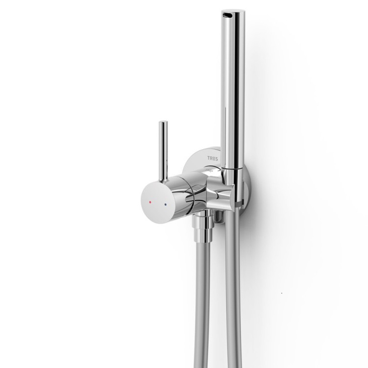 Iebuvējams maisītājs ar bidetta dušu TRES Study Colors, 134123