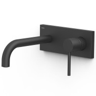 Iebūvējamā izlietnes maisītāja TRES STUDY dekoratīvā daļa 18cm, melns matēts, 26230031NM