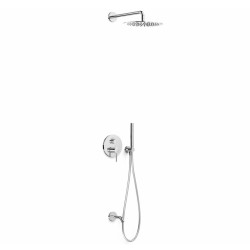 3-virzienu iebūvējamais vannas un dušas maisītājs TRES Study Rapid-Box, hroms 