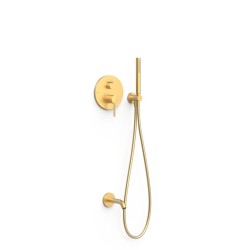 2-virzienu iebūvējamais vannas un dušas maisītājs TRES Study ar stacionāro un rokas dušu Rapid-Box, 26238006OM