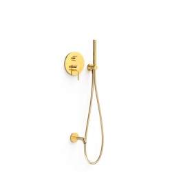 2-virzienu iebūvējamais vannas un dušas maisītājs TRES Study ar stacionāro un rokas dušu Rapid-Box, 26238006OR