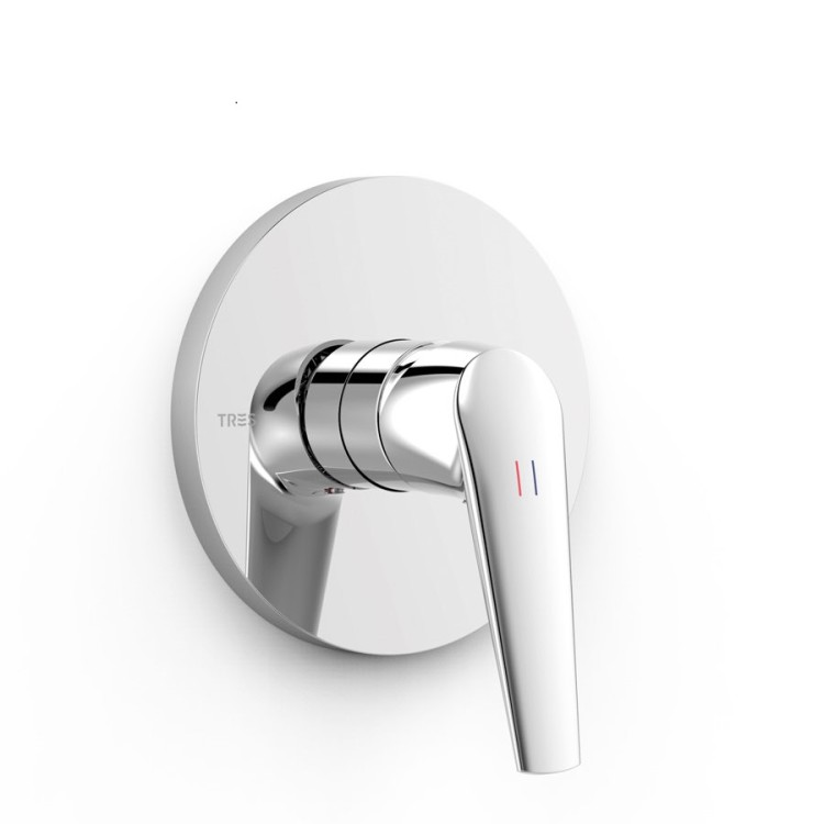 Dušas iebūvējamā maisītāja dekoratīvā daļa TRES FUJI, hroms 28127810