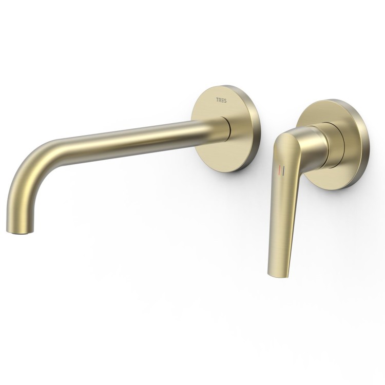 Iebūvējamā izlietnes maisītāja Tres FUJI dekoratīvā daļa 23.7 cm, golden cava