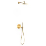 Termostata dušas sistēma iebūvējamā Therm-Box 2-virzienu, 24K matēts zelts 28335002OM