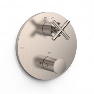 Vannas un dušas iebūvējamā termostata maisītāja dekoratīvā daļa TRES MONT BLANC, tērauds 28325001AC