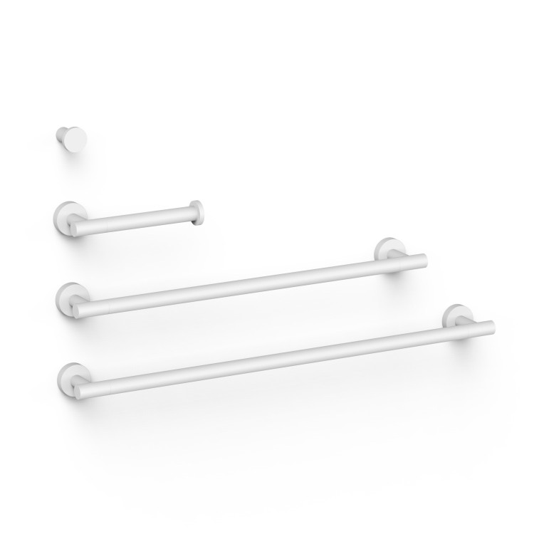 Aksesuāru komplekts TRES ROUND, balts matēts 09598102BM