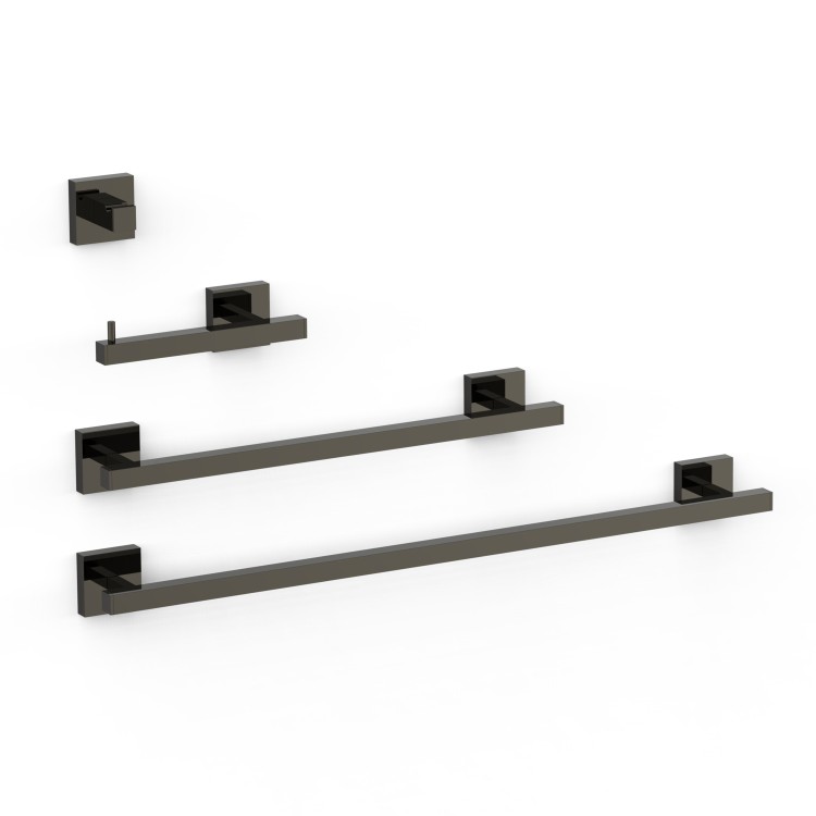 Aksesuāru komplekts TRES SQUARE, melna metālika 09598101KM