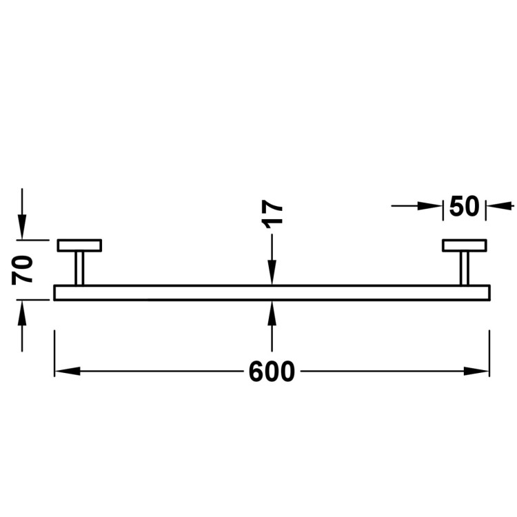 Aksesuāru komplekts TRES SQUARE, melna metālika 09598101KM