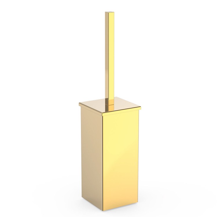 Tualetes birste ar turētāju TRES Square, uz virsmas liekama, 10733605OR