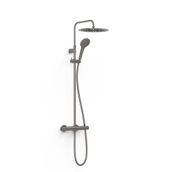 Termostata dušas sistēma TRES OVER-WALL ar stacionāro un rokas dušu, 19039314GR