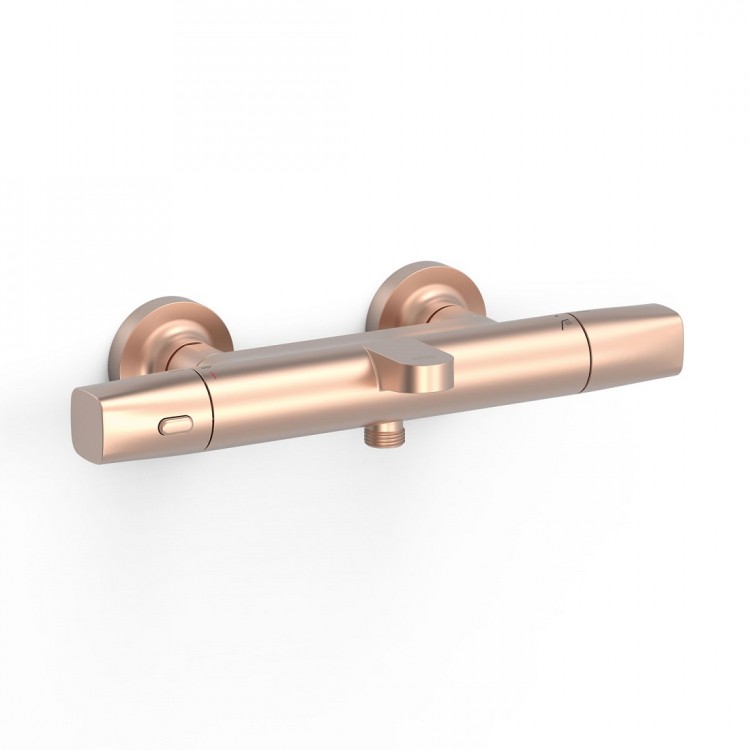 Vannas un dušas termostata maisītājs TRES OVER-WALL, matēts rozā zelts 19017404OPM