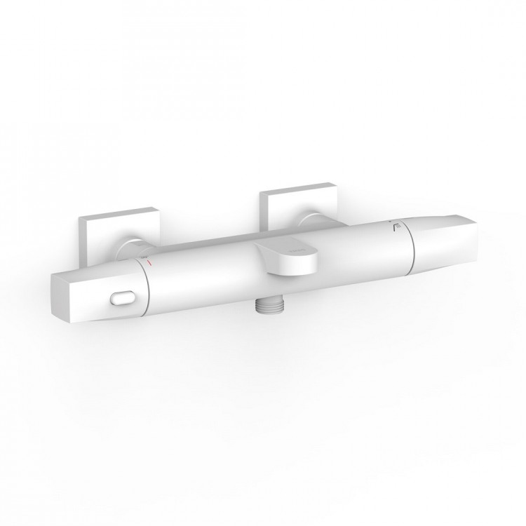 Vannas un dušas termostata maisītājs TRES OVER-WALL, balts 19017405BM