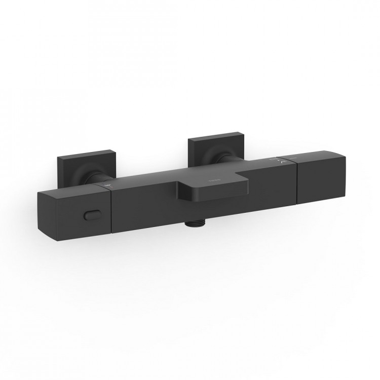 Vannas un dušas termostata maisītājs TRES OVER-WALL, melns 19017406NM