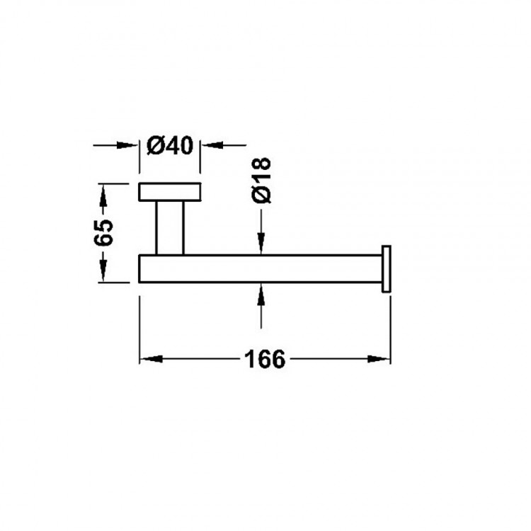 Tualetes papīra turētājs TRES Round, 16123606KMB