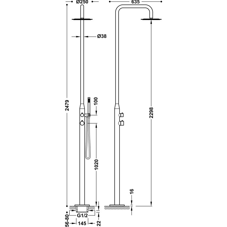 Duša dārzam vai baseinam TRES, 13499507