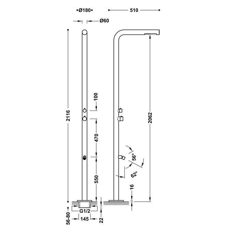 Duša dārzam vai baseinam TRES, 13499505