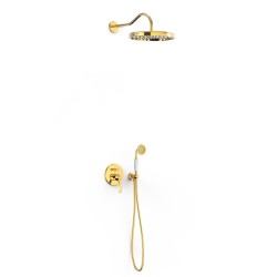 Vannas un dušas iebūvējamais maisītājs TRES CLASIC, 24K zelts 24218003OR
