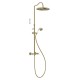 Dušas sistēma TRES Clasic, matēts vecināts misiņš 24219102LM
