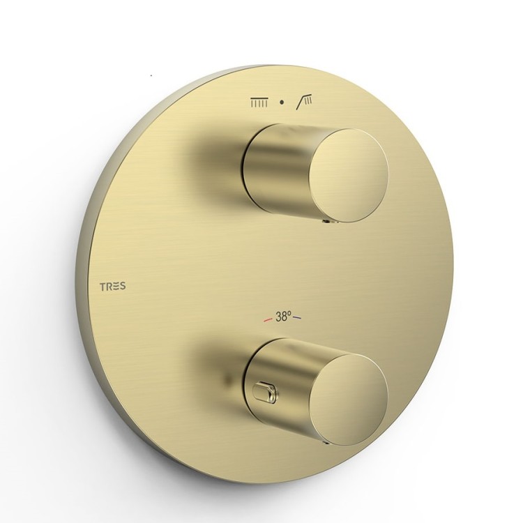 Vannas un dušas iebūvējamā termostata maisītāja dekoratīvā daļa TRES Therm-Box, 26225001VA, Volcanic PBT® Vannas un dušas iebūvējamā termostata maisītāja dekoratīvā daļa TRES Therm-Box, 26225001VA, Volcanic PBT®