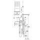 Termostata dušas sistēma TRES Shower Technology, 09286307 Termostata dušas sistēma TRES Shower Technology, 09286307