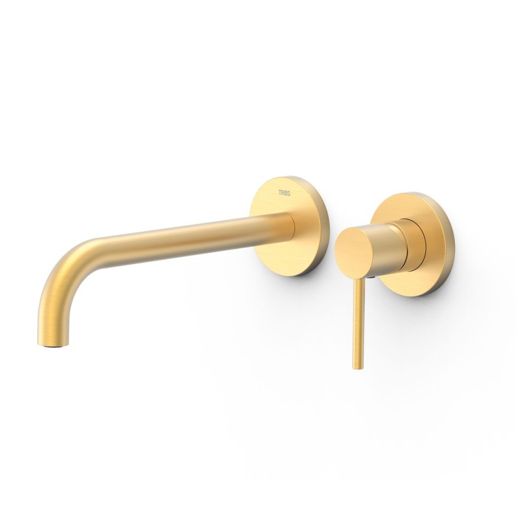 Iebūvējamā izlietnes maisītāja TRES STUDY dekoratīvā daļa, zelts matēts, 26230022OM