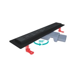 Dušas kanāls Valtemo Starline Black Base 600mm, VLD-562420