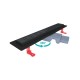 Dušas kanāls Valtemo Starline Black Base 600mm, VLD-562420