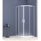 Dušas stūris pusapaļš Vento Tivoli 90x90cm, matēts stikls 44223