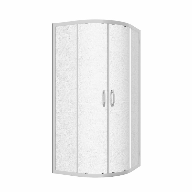 Dušas stūris pusapaļš Vento Tivoli 90x90cm, matēts stikls 44223