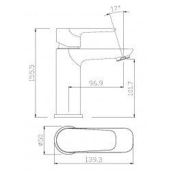 Izlietnes maisītājs Vento Palermo, 35314