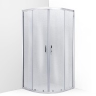 Dušas stūris pusapaļš Vento Tivoli 80x80cm, matēts stikls 44222