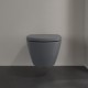 Tualetes pods piekaramais Villeroy&Boch Subway 2.0 ar Soft Close vāku, grafīts