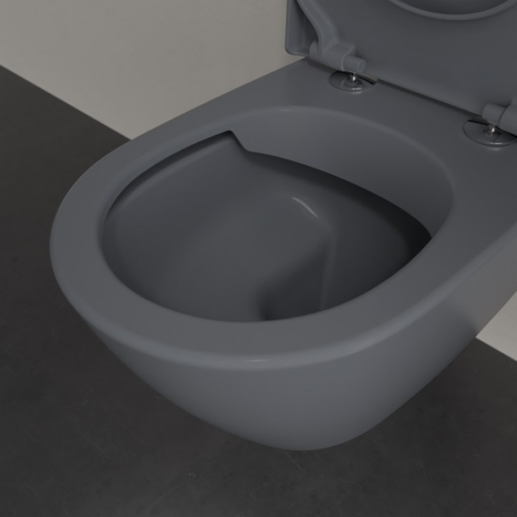 Tualetes pods piekaramais Villeroy&Boch Subway 2.0 ar Soft Close vāku, grafīts