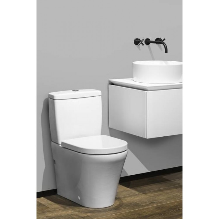 Tualetes pods Villeroy&Boch O.Novo Compact Rimless poda ar Soft Close vāku, 4625H201 Tualetes pods Villeroy&Boch O.Novo Compact Rimless poda ar Soft Close vāku, 4625H201