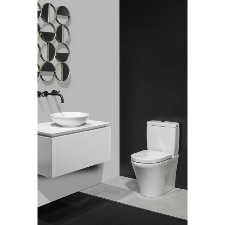 Tualetes pods Villeroy&Boch O.Novo Compact Rimless poda ar Soft Close vāku, 4625H201 Tualetes pods Villeroy&Boch O.Novo Compact Rimless poda ar Soft Close vāku, 4625H201