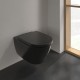 Tualetes pods piekaramais Villeroy&Boch Subway 2.0 ar Soft Close vāku, melns