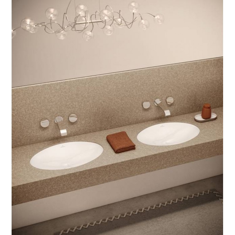 Vannas istabas izlietne pabūvējama Villeroy & Boch Evana 62x42cm, 61440001 Vannas istabas izlietne pabūvējama Villeroy & Boch Evana 62x42cm, 61440001